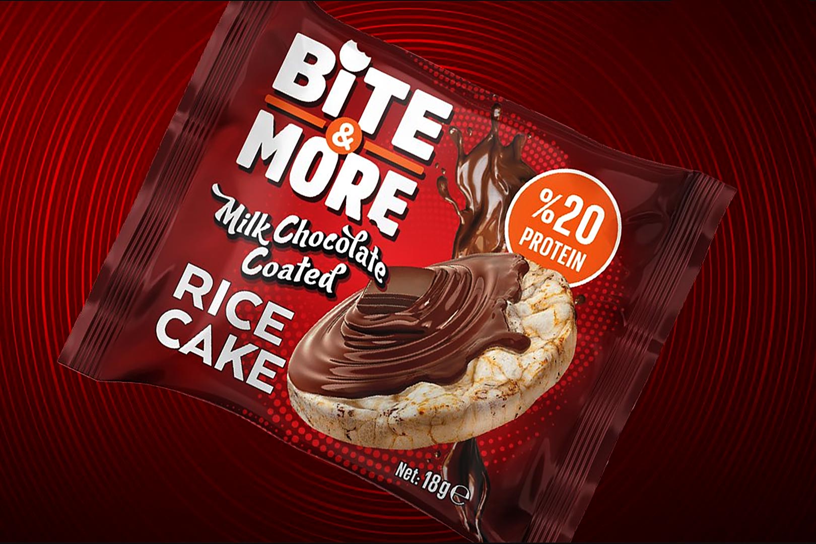 Bite and More's Belgian chocolatecovered highprotein Rice Cake