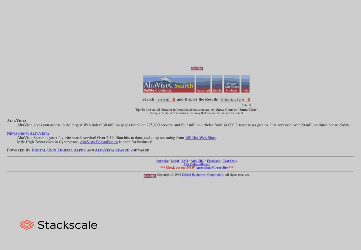 AltaVista Search Engine’s 25th anniversary
