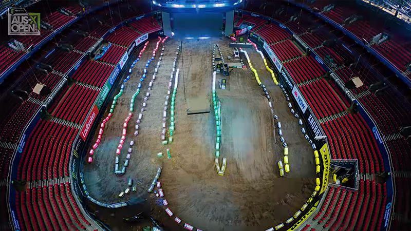 Watch the Qudos Bank Arena transform for supercross Stadia Magazine