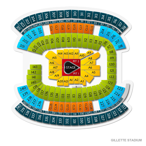 Garth Brooks Gillette Stadium Seating Chart Stadium Seating Chart(09)