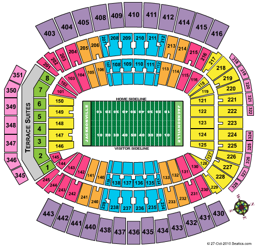 NFL Stadium Seating Charts, Stadiums of Pro Football