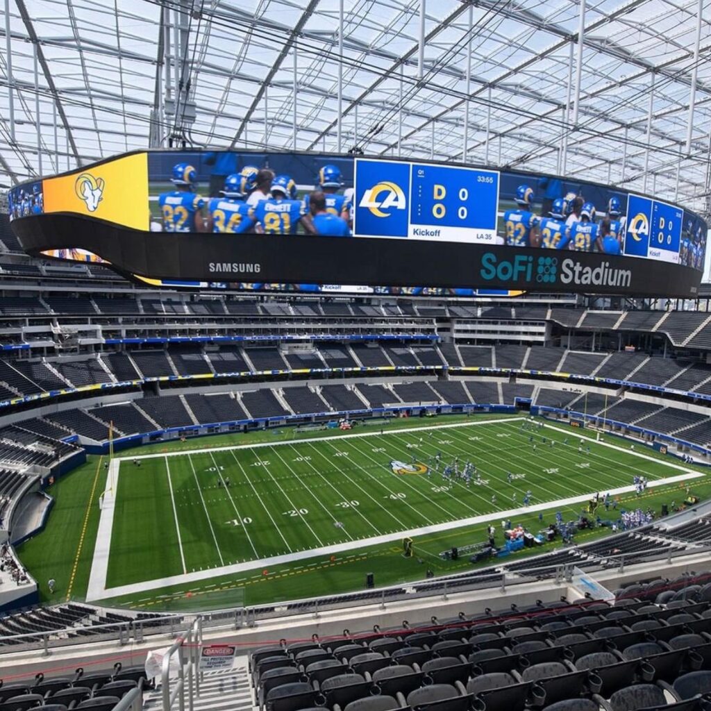SoFi Stadium, home of the Los Angeles Rams & Chargers Stadiums of Pro