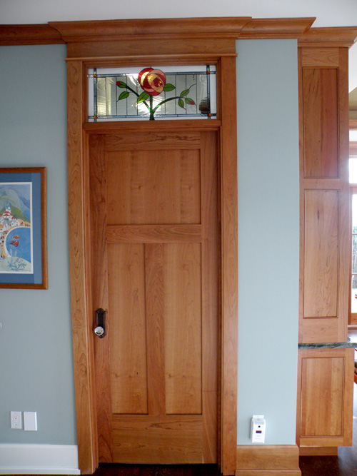 Interior Transom Classic Floral Window