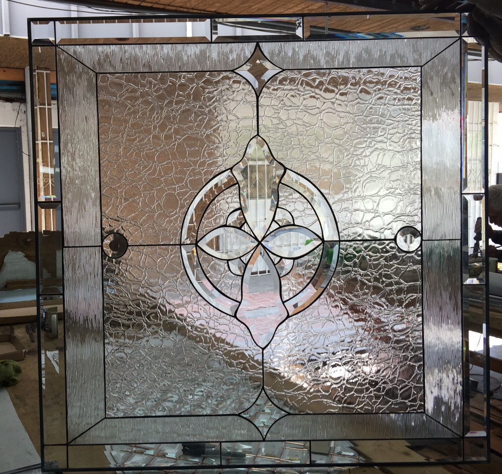 Elegant!" King Henry" All Clear Beveled Leaded Window