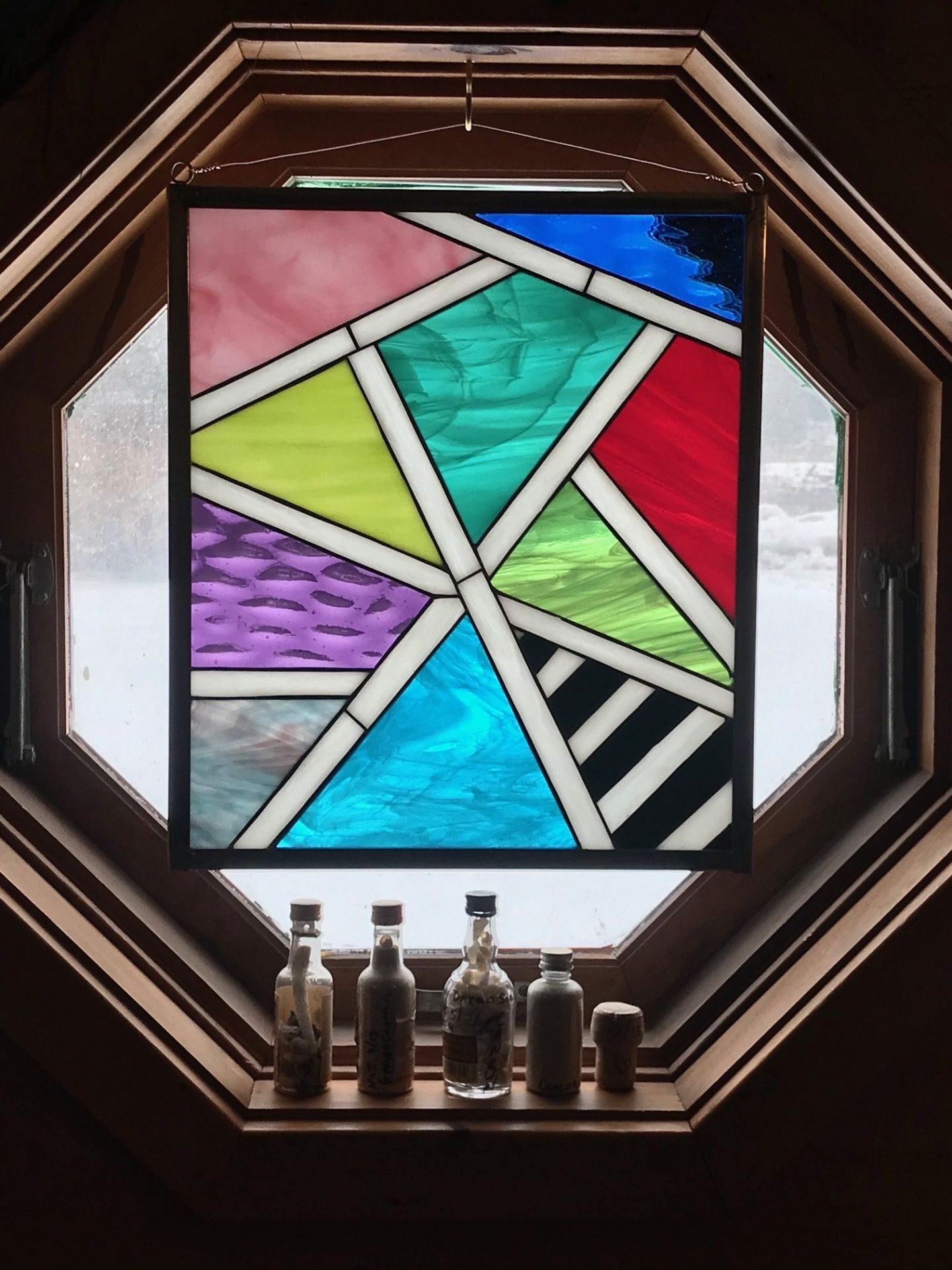 Clients painting duplicated into Stained Glass Projects