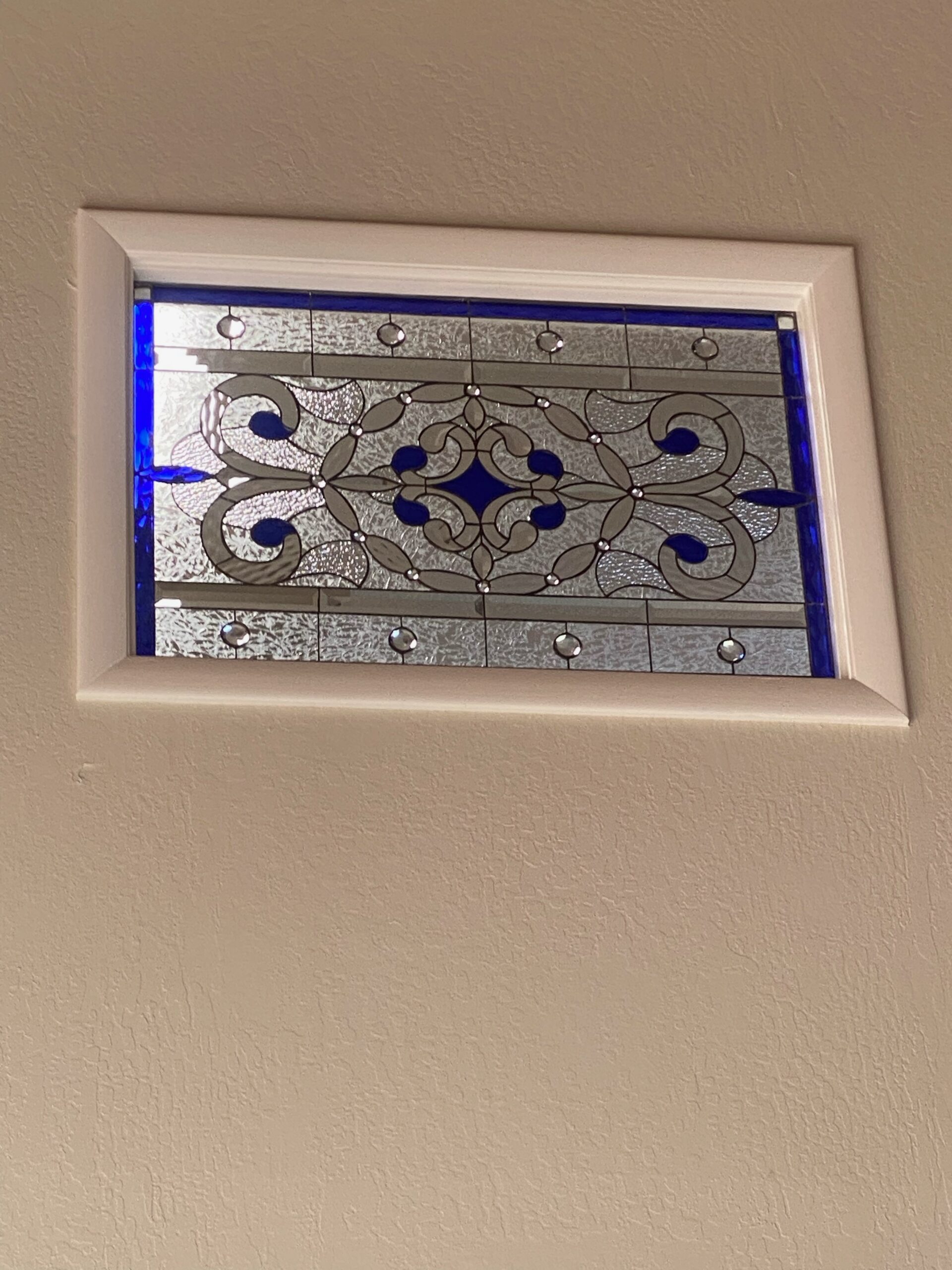 So Victorville Stained and Beveled Glass Window In Vinyl
