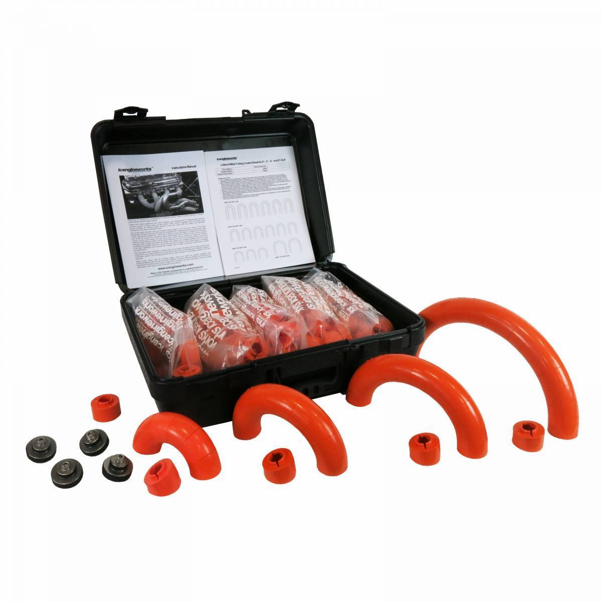 ICEngine Works Exhaust Header Modeling Set: 1 3/4" BASIC Set, 154 Pieces