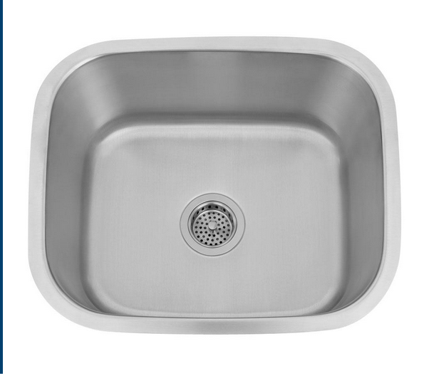 Wells Sinkware 18 Gauge Single Bowl Undermount Stainless Steel Kitchen