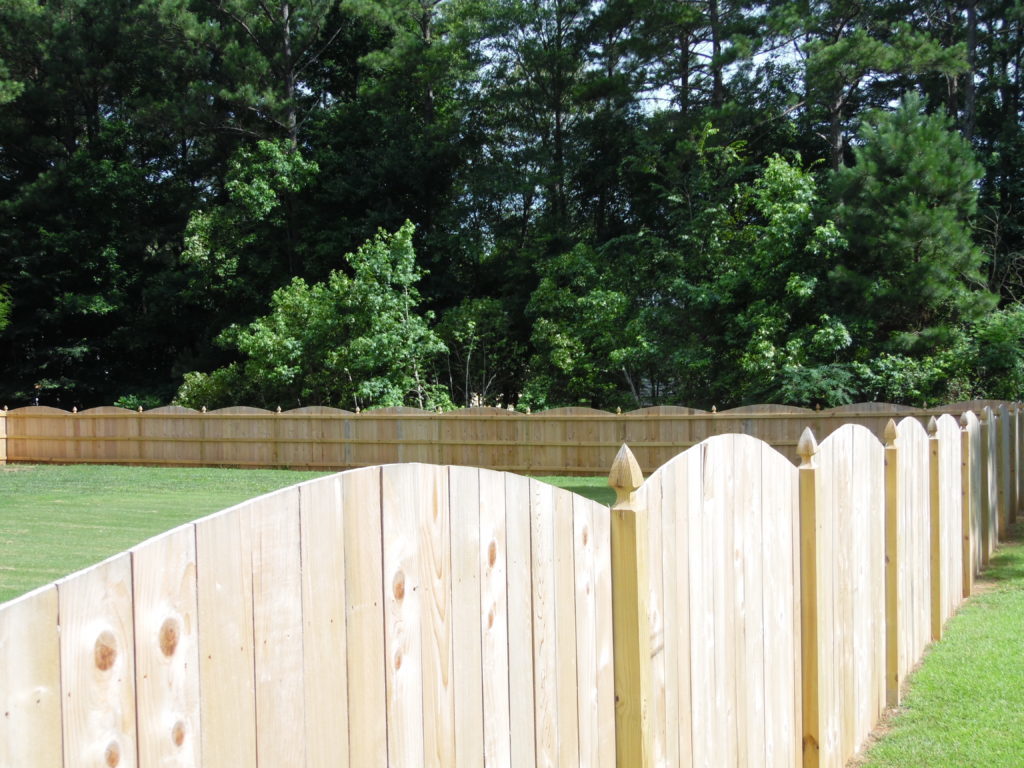 Pre Stained Wood Fence by StainNSeal Solution Atlanta Fence Company