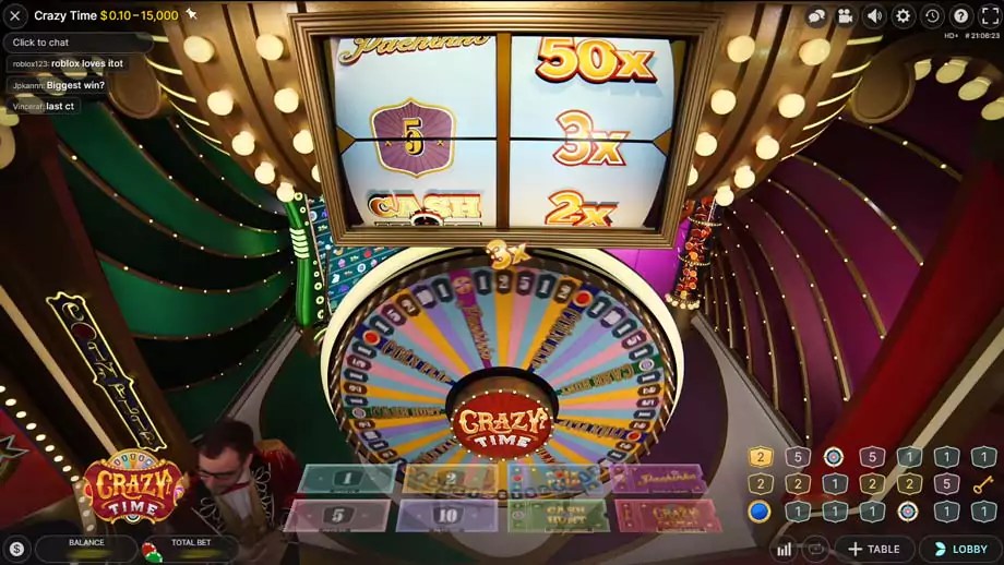 Crazy Time Live Casino » Action Packed Live Crypto Game online!