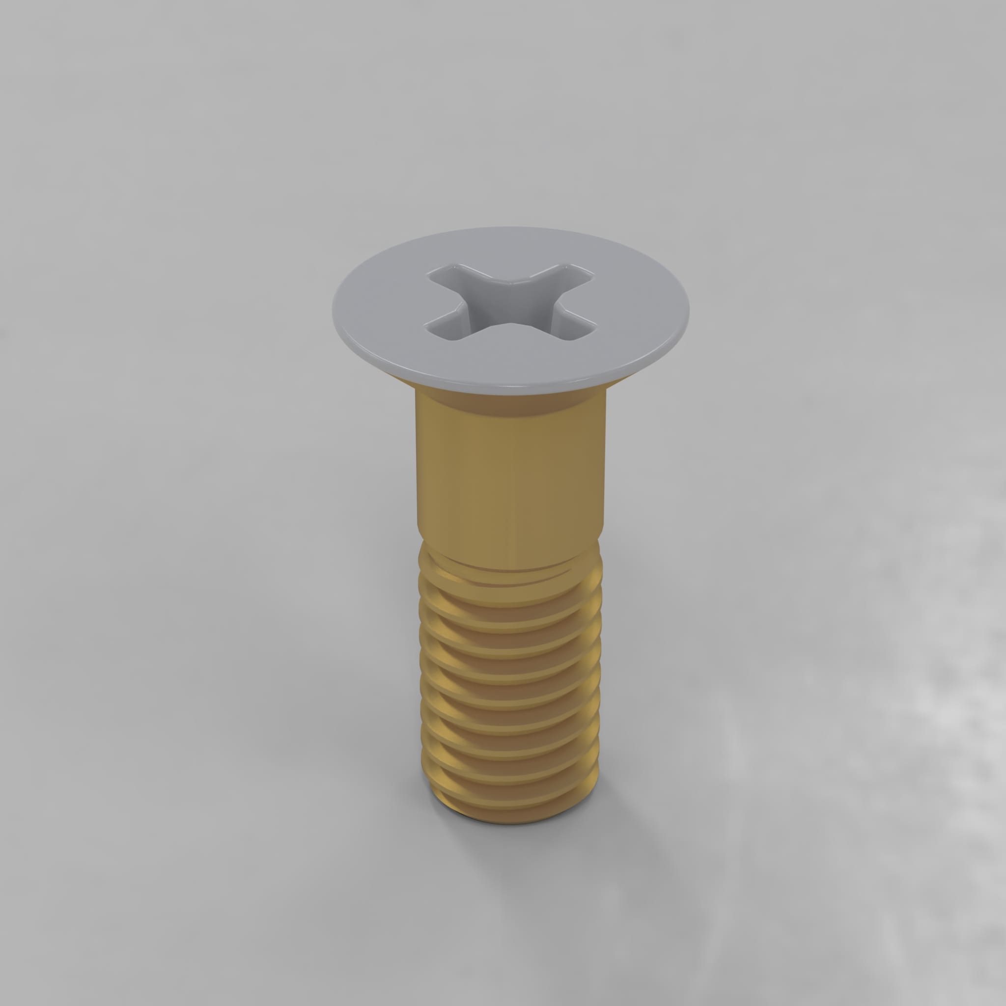 Flat Head 100° Bolt, Corrosion Resistant Steel Cadmium Plated