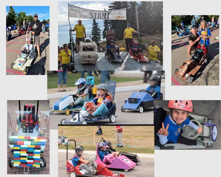 St Albert Soap Box Derby Fountain Tire