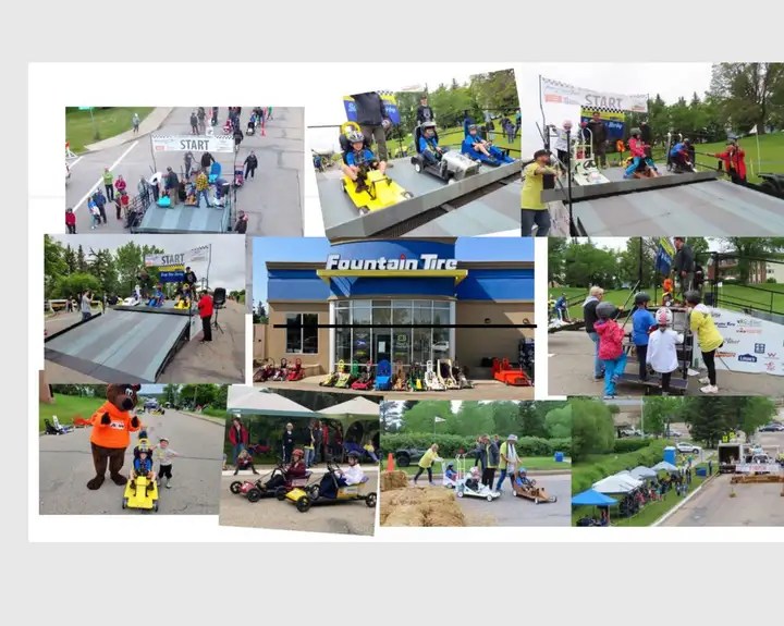 St Albert Soap Box Derby Fountain Tire