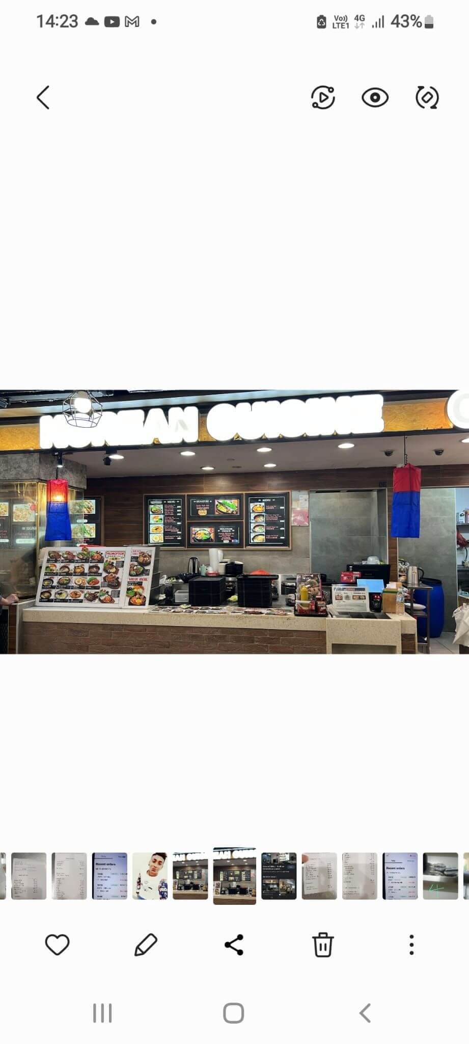 KOREAN STALL AT KOPITIAM / IMM SHOPPING MALL Stall.sg