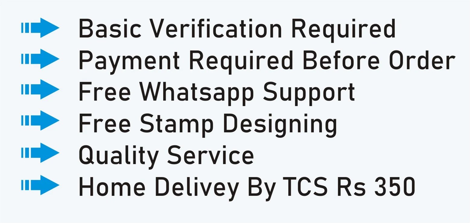 Stamp Maker Online in Karachi Embossing Seal Stamp