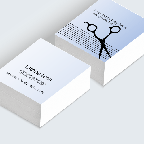 Biglietti da visita per parrucchieri creali ora con Stampaprint