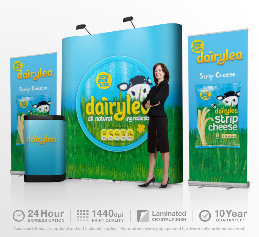 24 Hour Pop Up Stands Guaranteed Stand Banner