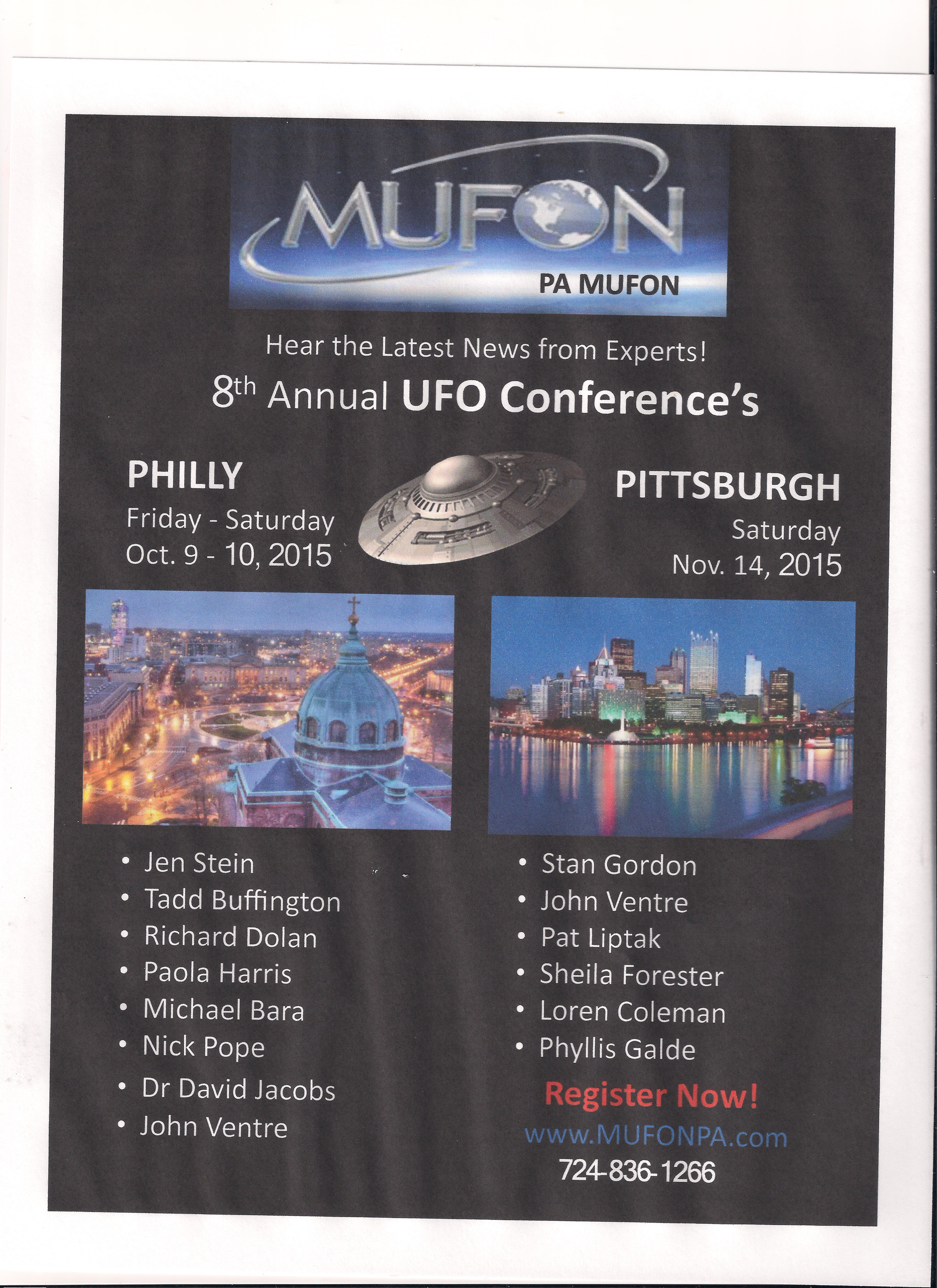 2015 Pennsylvania MUFON UFO Conferences Stan Gordon's UFO Anomalies Zone