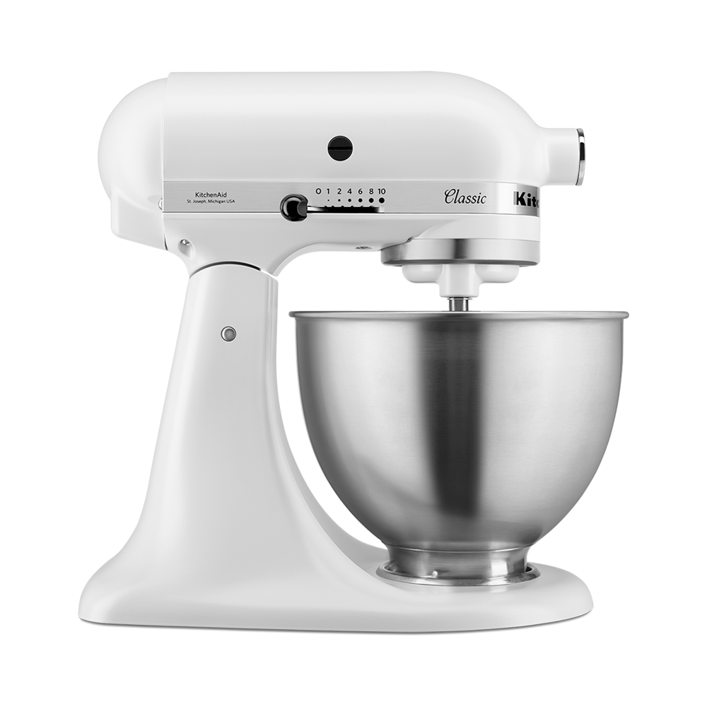 KitchenAid Classic Stand Mixer 4.3 Litre White 5K45SSBWH