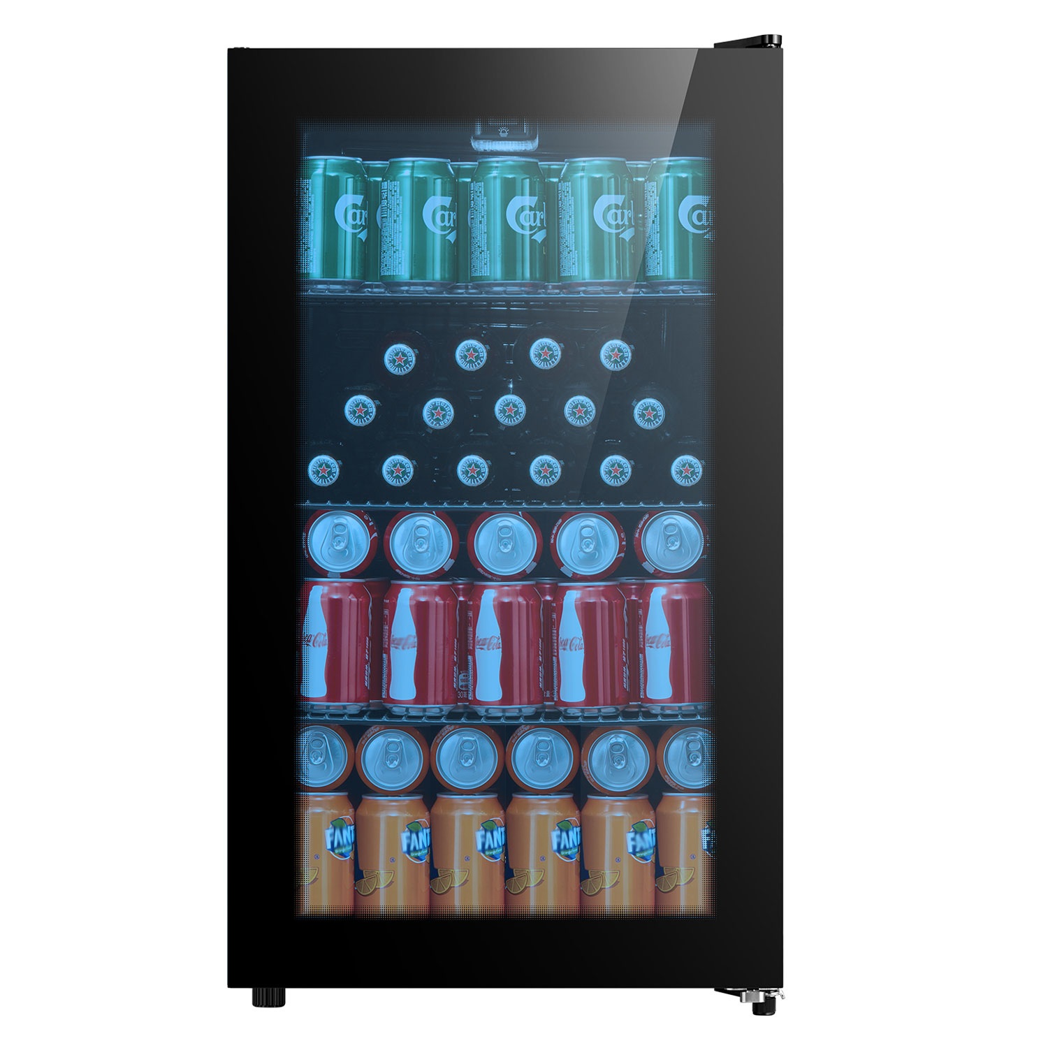 Belling 480mm wide Glass beverage cooler BDC76BLK