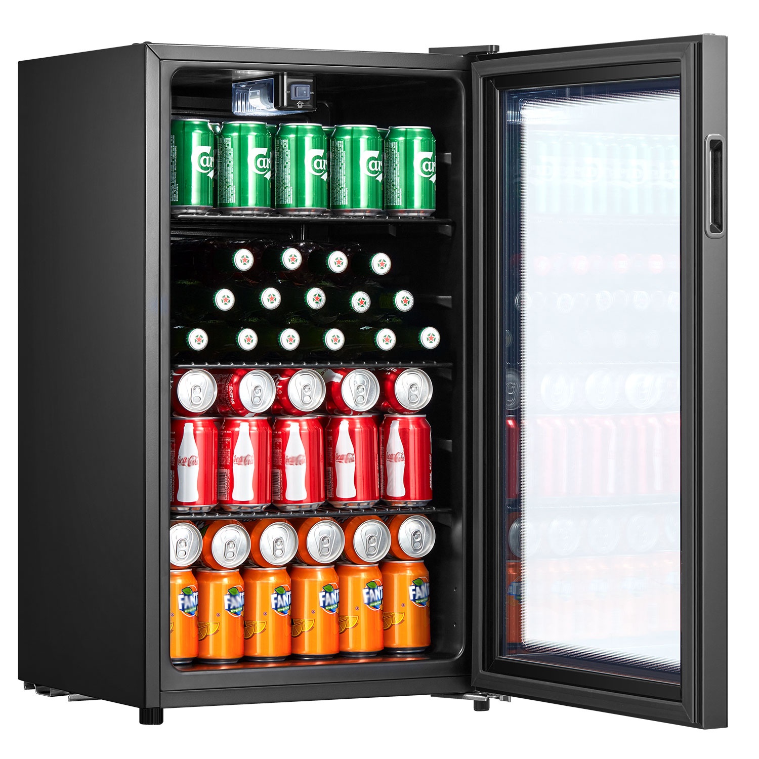 Belling 480mm wide Glass beverage cooler BDC76BLK
