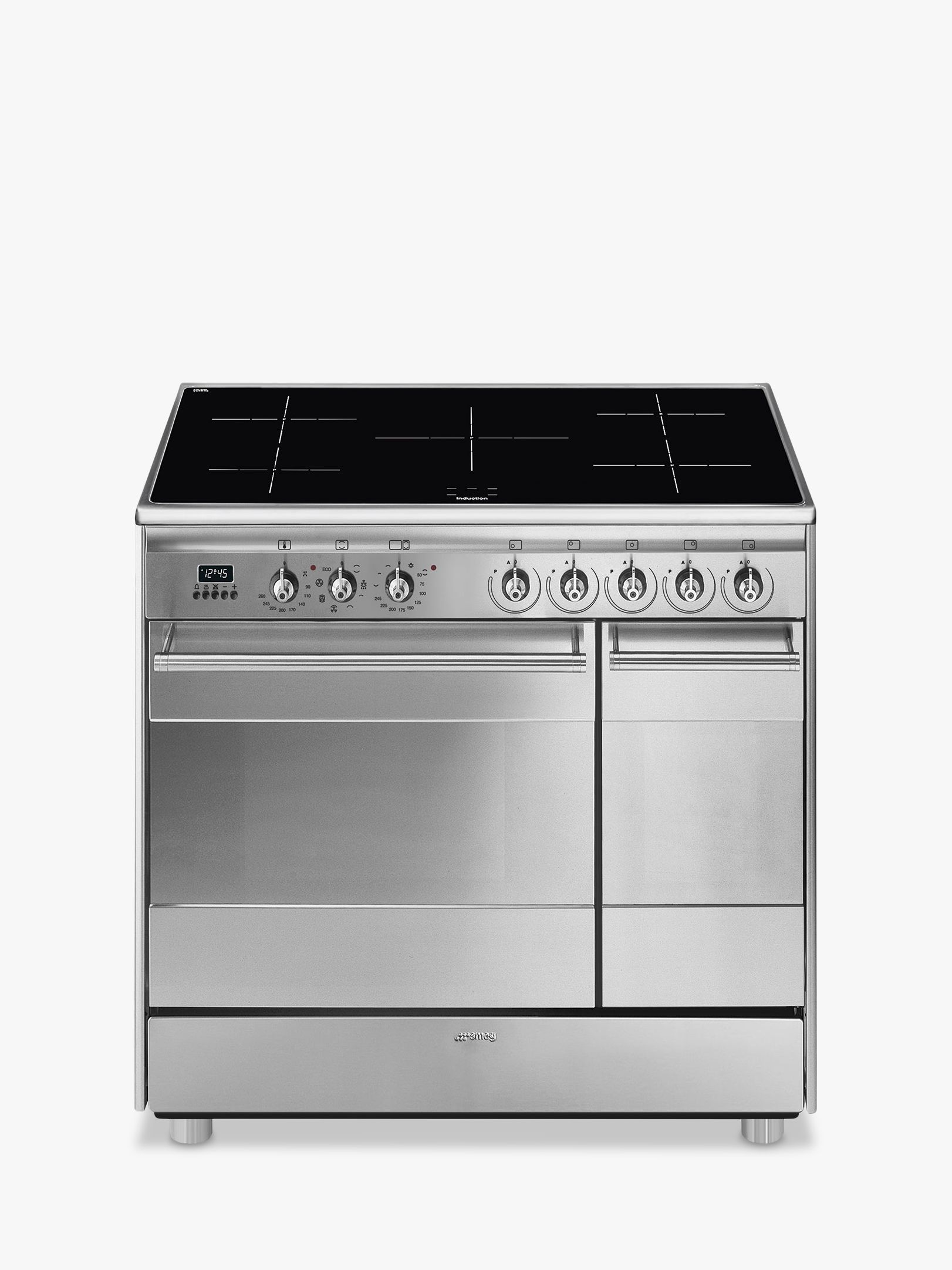 Smeg 90cm Electric Range Cooker Stainless Steel