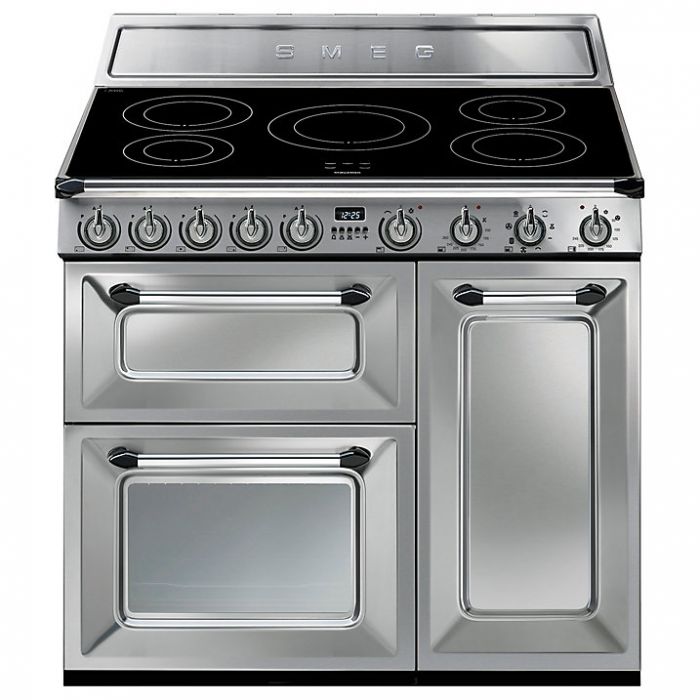 Smeg 90cm Range Cooker with Induction Hob TR93IBL