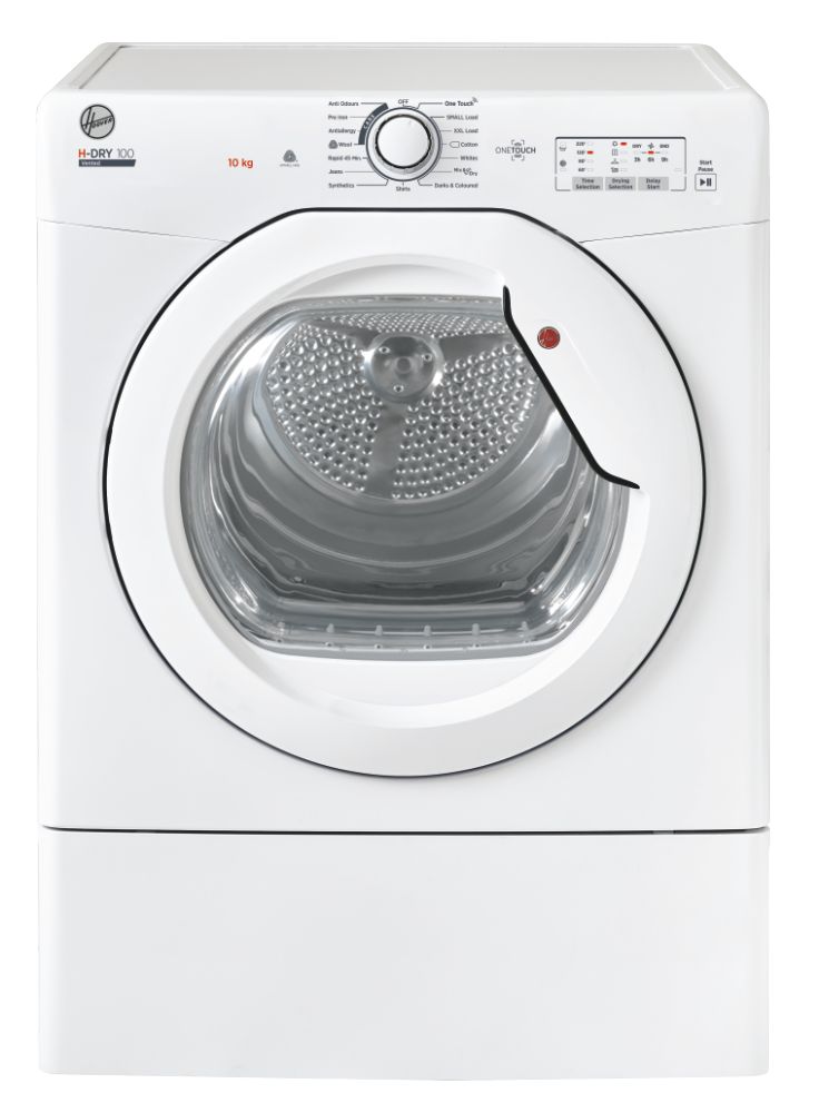 Hoover 10KG Vented Tumble Dryer White HLE V10LG80