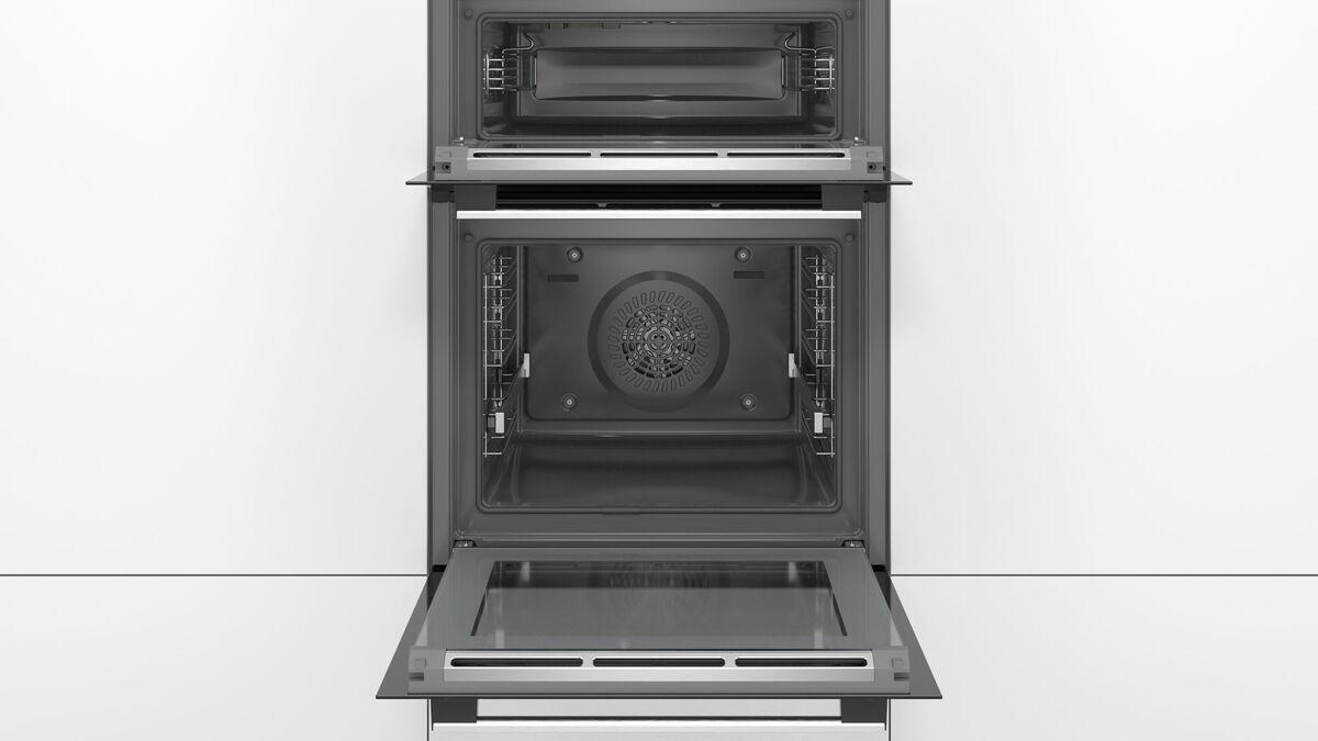 BOSCH Serie 6 builtin Pyro Clean double oven Stainless steel