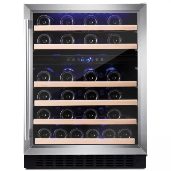 AMICA 60cm Wine Cooler Stainless Steel AWC600SS Stapletons Expert