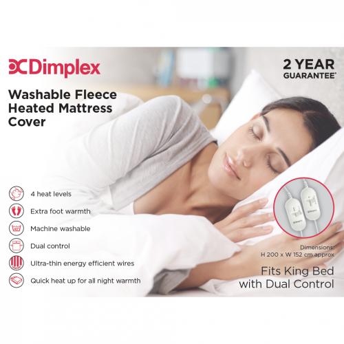Dimplex Fleece King Size Mattress Cover Blanket Dmc3003