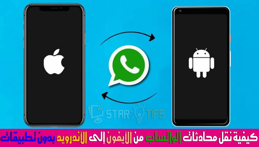 بدون تطبيقات نقل محادثات الواتساب من Iphone إلى Android Star4tips
