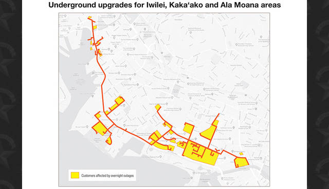 HECO outages for needed repair work begin tonight