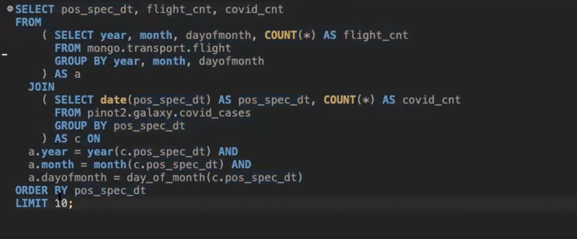 How to join two tables in Trino from Apache Superset? Trino