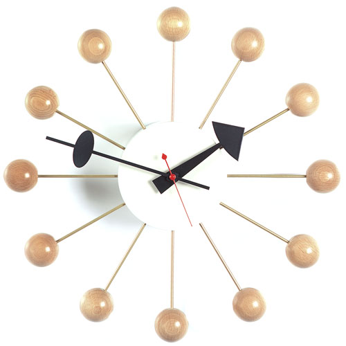 Nelson® Beech Wood Ball Clock Vitra