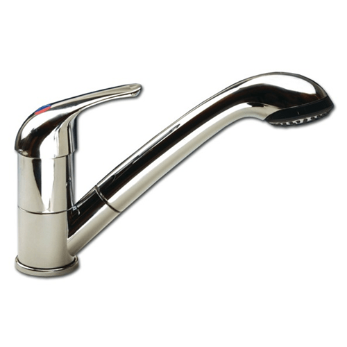 Miscelatore con doccetta estraibile e microinterruttore mod. Kama