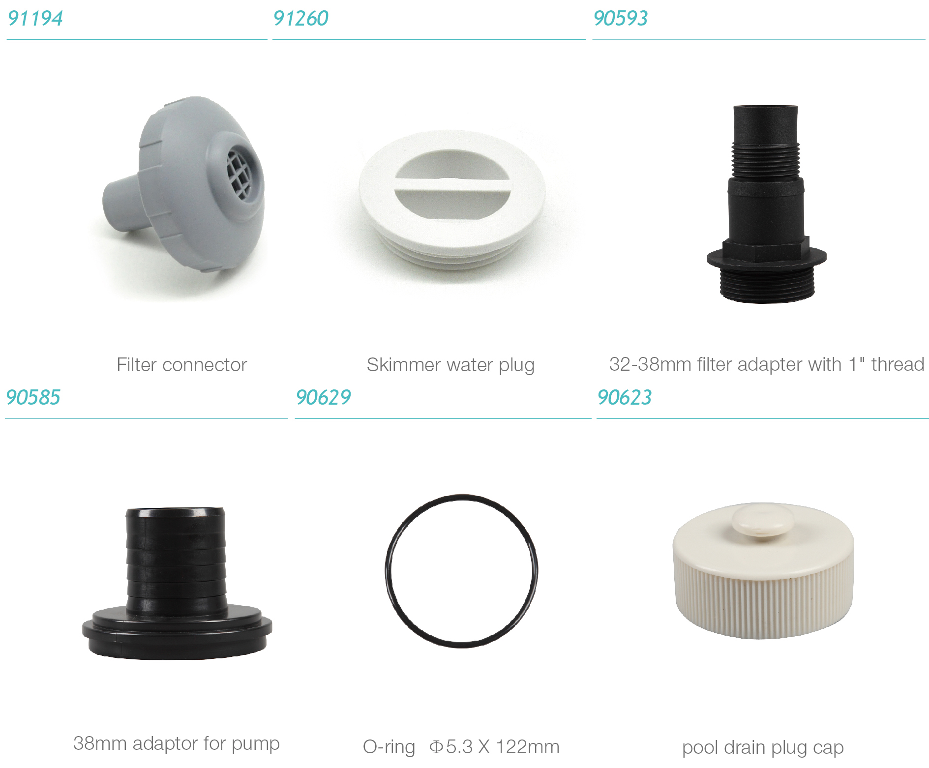 OEM STARMATRIX Filter Connector/ Skimmer Water Plug/ Filter Adapter