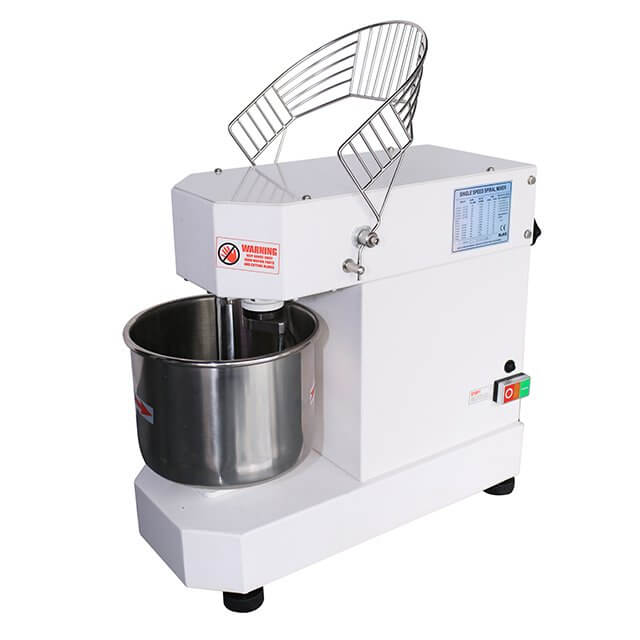 5 Liter Table Top Fixed Head Industrial Spiral Dough Mixer Commercial