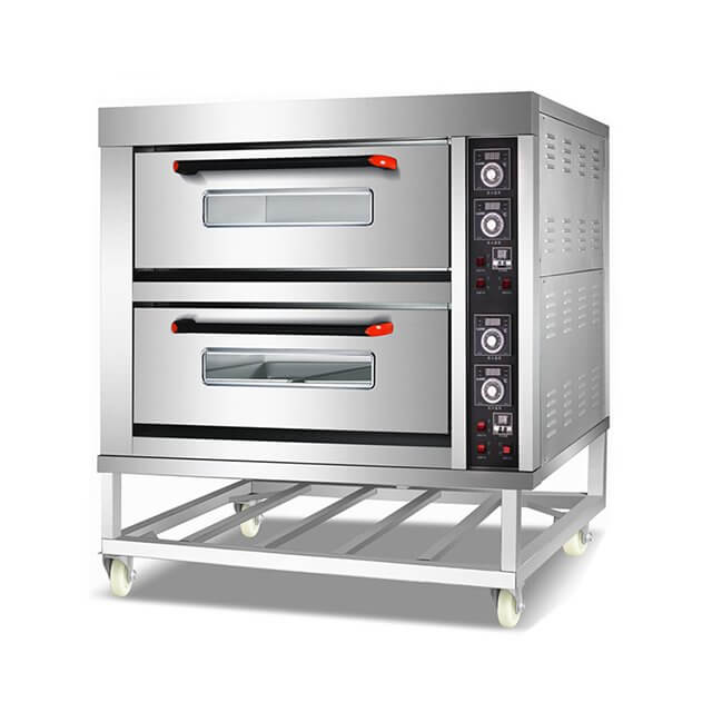 Industrial Electric Bread Ovens Pizza Ovens With 2 Decks 4 Trays Commercial Kitchen Equipment