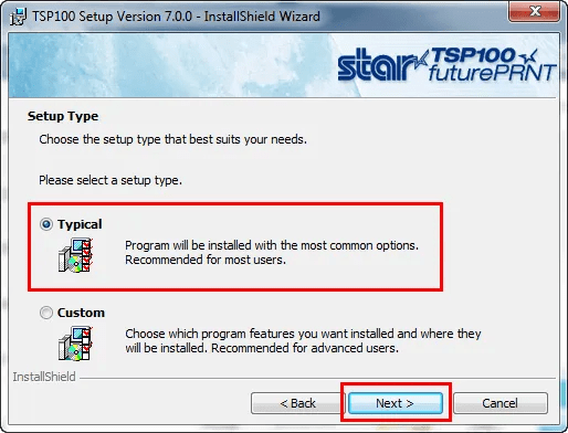 Installing a Star TSP100 Lan Series Printer on Windows OS using