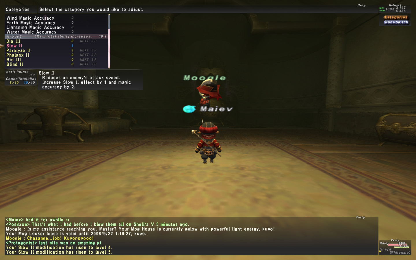 Capped out Slow II the StarOnion FFXI Fenrir to FFXIV Excalibur the StarOnion FFXI