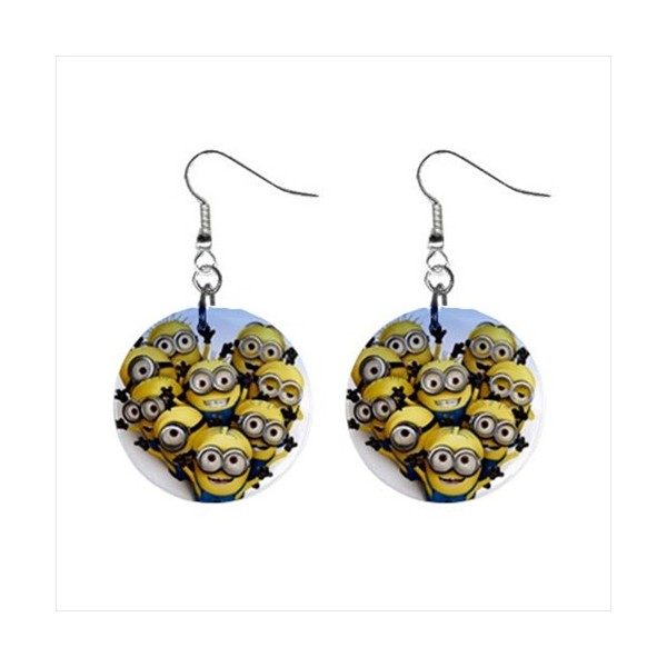 Despicable Me Button Earrings Stars On Stuff