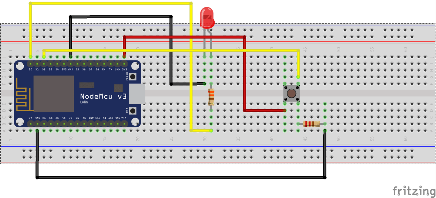 Digital Input and Output using NodeMCU ESP8266 IoT Lab
