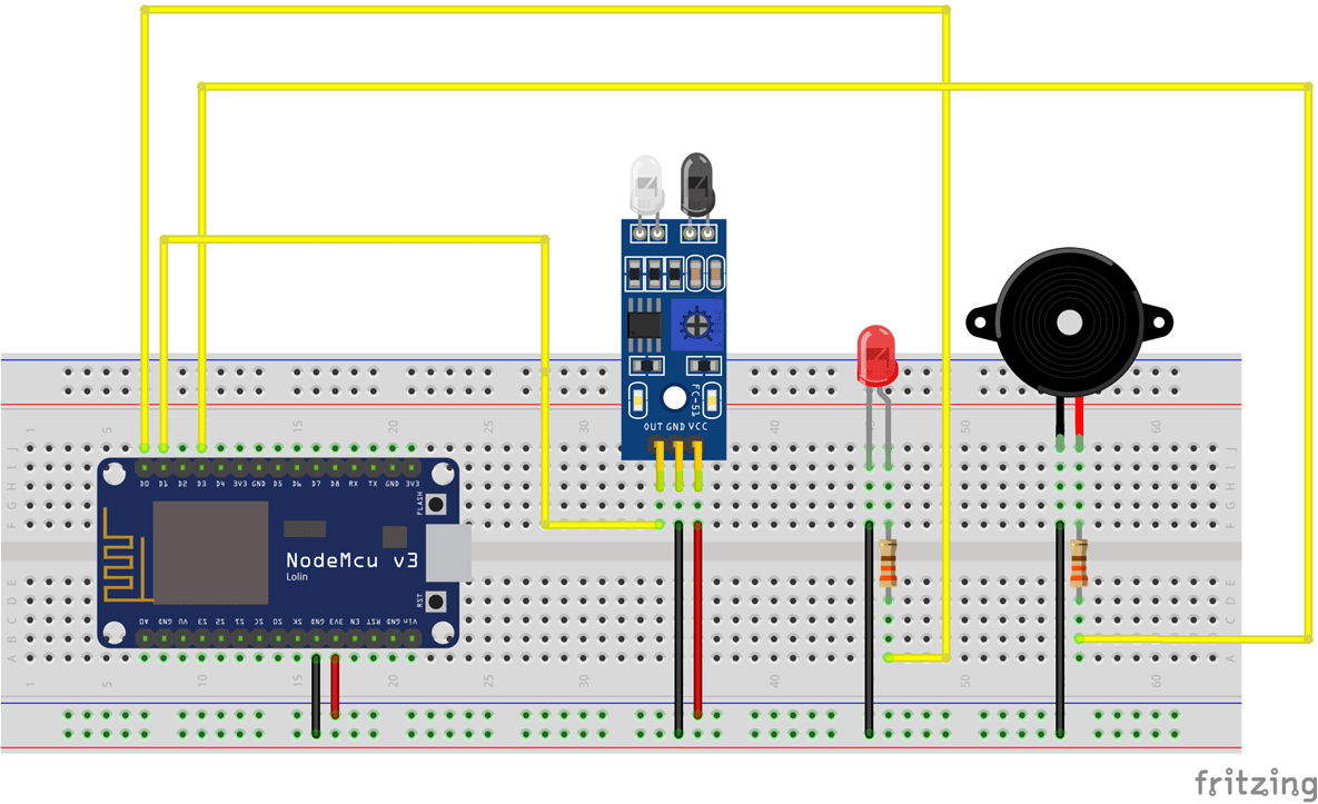 Object Detection using IR Sensor and NodeMCU ESP8266 IoT Lab