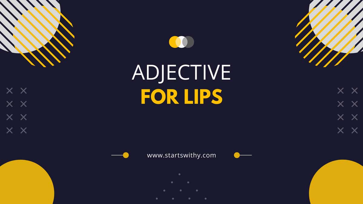 450+ Adjective Words To Describe Lips