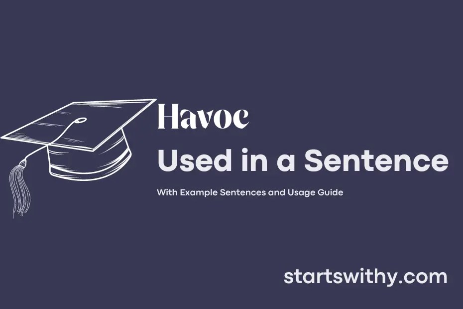 HAVOC in a Sentence Examples 21 Ways to Use Havoc