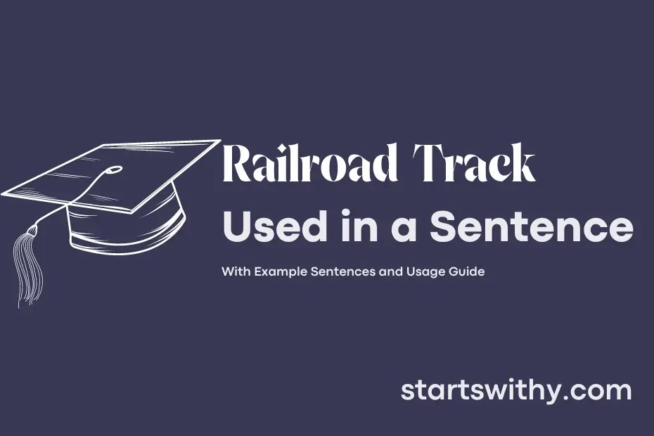 RAILROAD TRACK in a Sentence Examples 21 Ways to Use Railroad Track