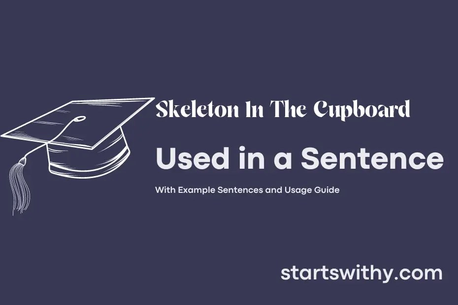 SKELETON IN THE CUPBOARD in a Sentence Examples 21 Ways to Use