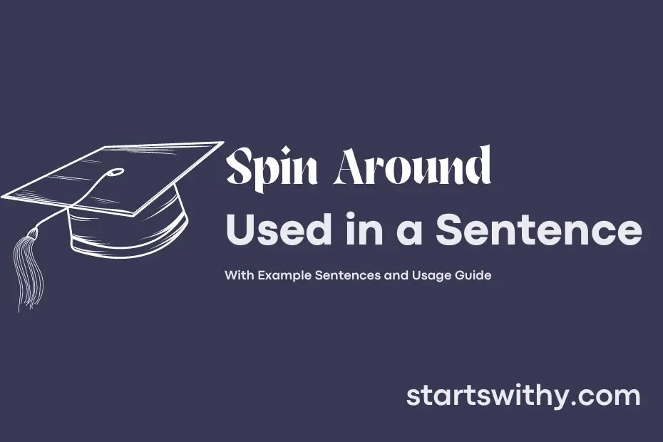 SPIN AROUND in a Sentence Examples 21 Ways to Use Spin Around