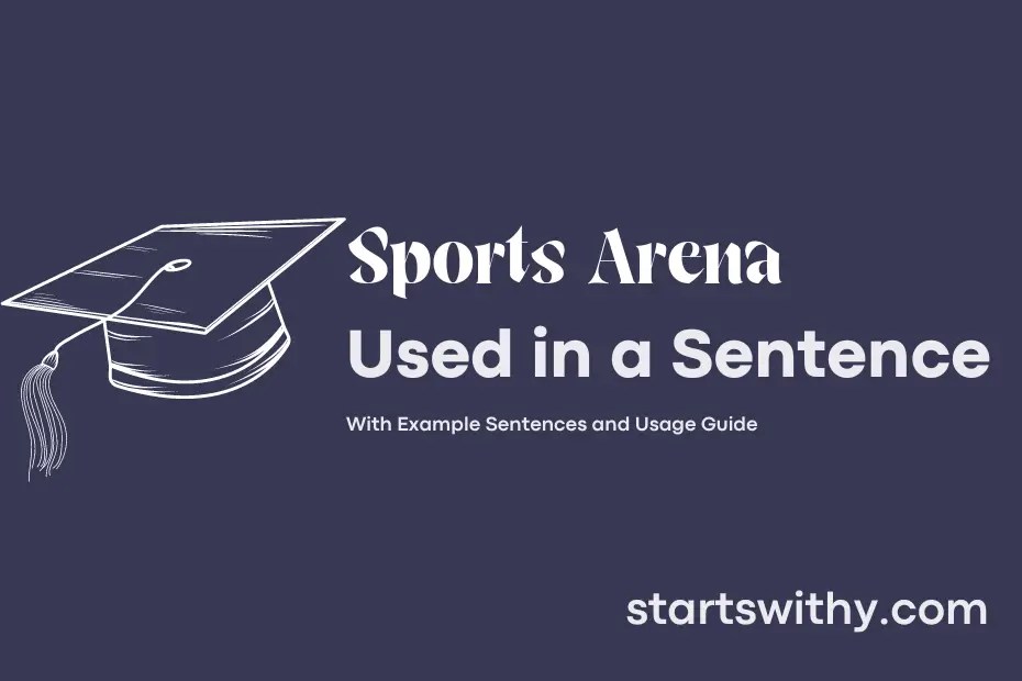 SPORTS ARENA in a Sentence Examples 21 Ways to Use Sports Arena